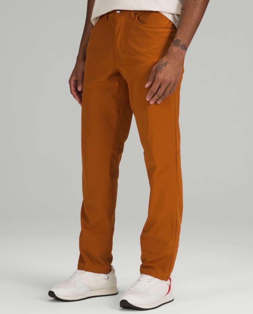 Lululemon Mens ABC Classic-Fit Pant in Butternut Brown Size 36 Active Athleisure